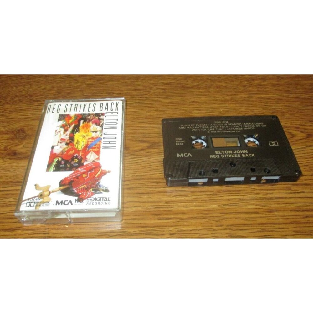 Elton John - Reg Strikes Back on cassette (MCA Records, 1988)